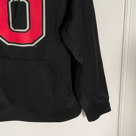 Nike Ohio State Black Therma Fit Logo Fleece Pullover Hoodie 47167 - Picture 2 of 14